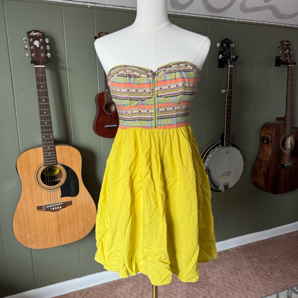 Target Bandeau Boho Strapless Dress